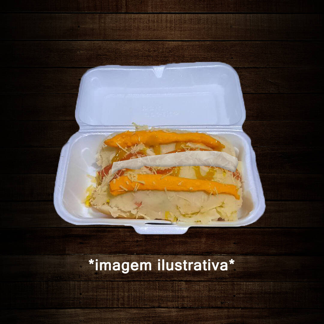 O 'Cachorro Quente Especial', é uma combinação irresistível de sabores. Pão, Duas Salsichas Sadia, Vinagrete, Milho, Batata Palha, Purê de Batata, Cheddar, Catupiry Original, Ketchup, Mostarda e Queijo Ralado.