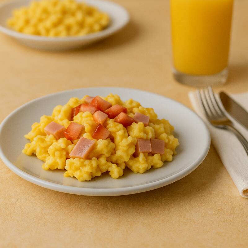 Huevos Revueltos con Jamón