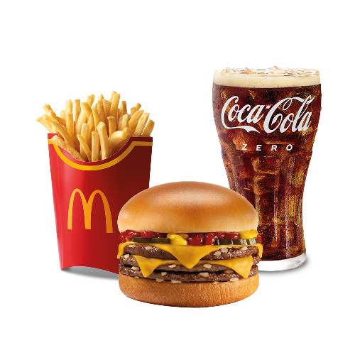 McCombo grande Triple Hamburguesa con Queso