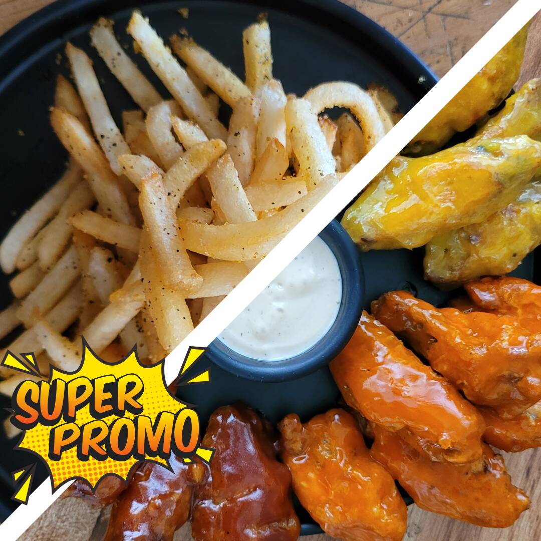 COMBO 8 Alitas + Papas Francesas