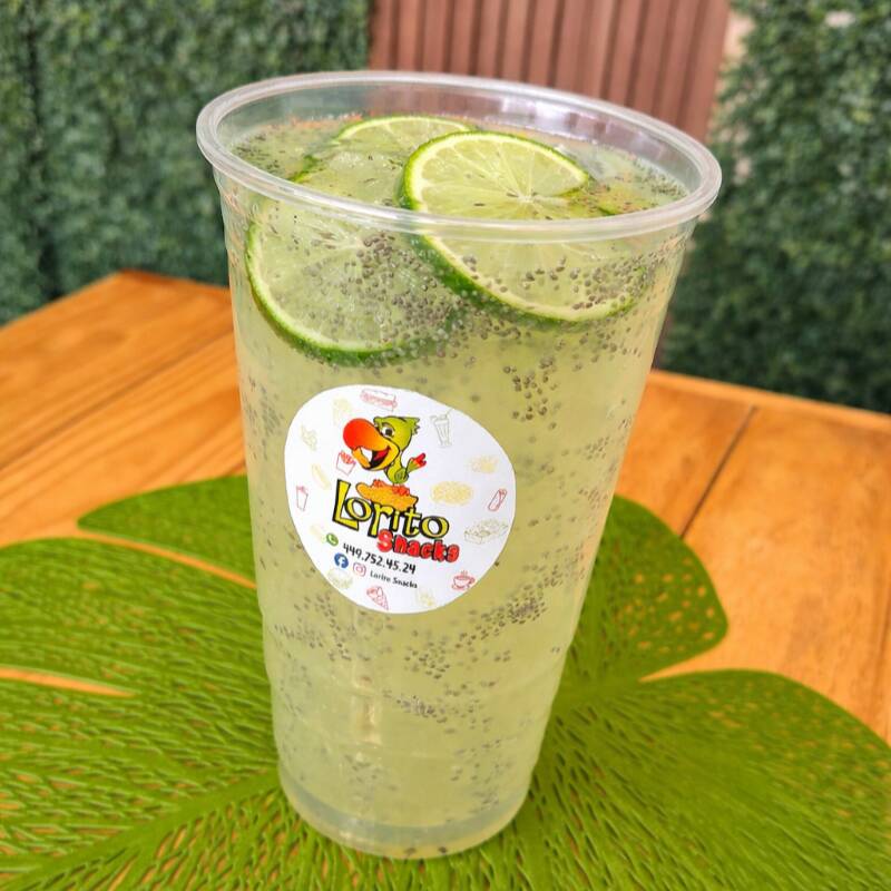 Agua Fresca de Limón con Chia Gde