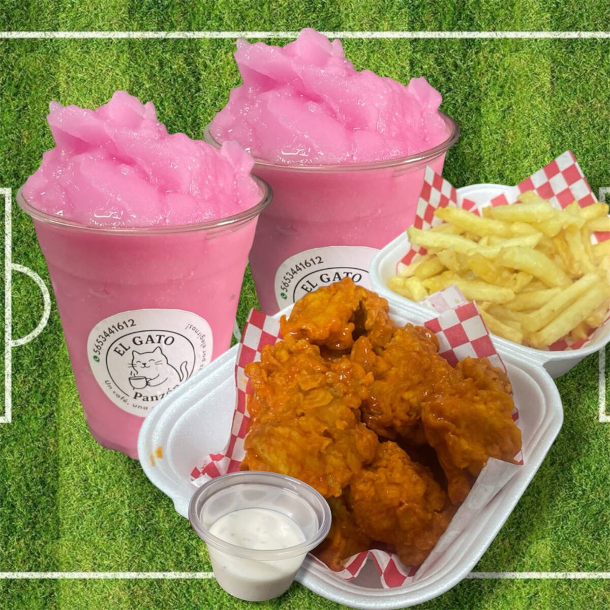 Combo 2 Granizados, 250 Grs de Boneless y Papas