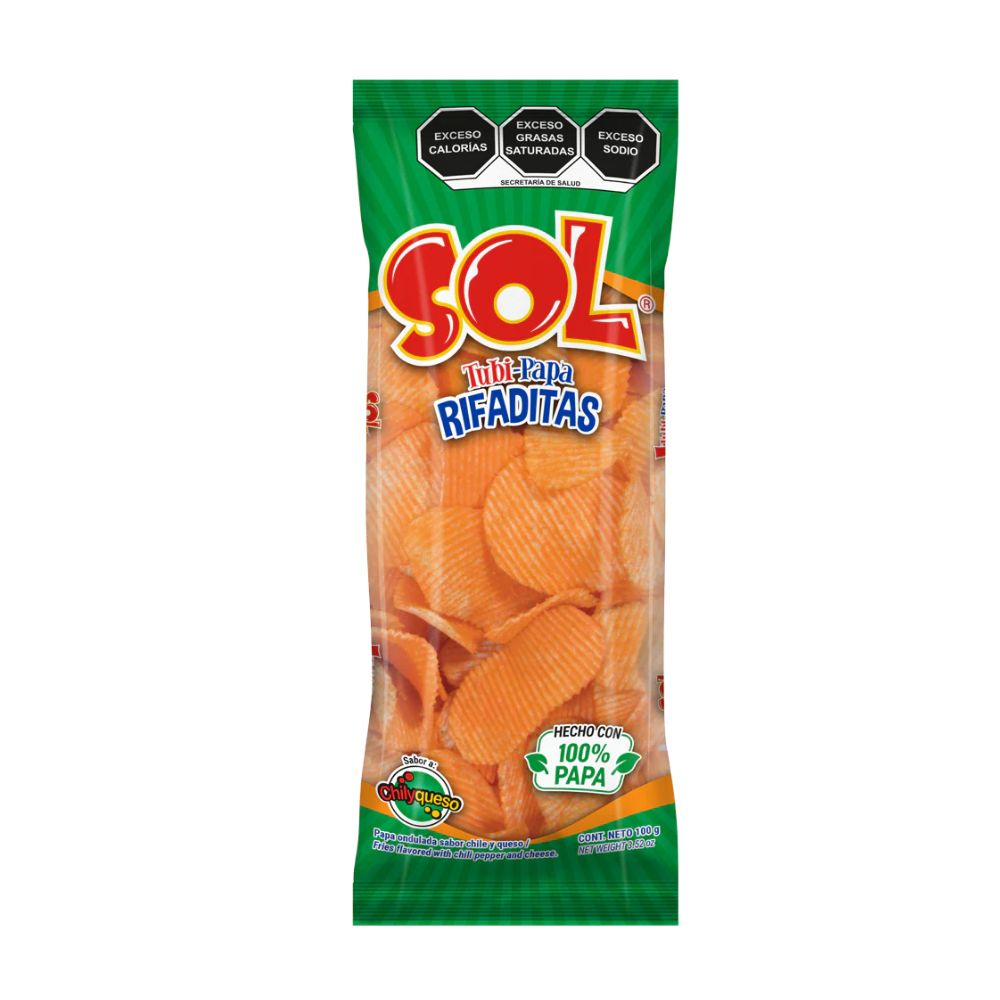 Botanas SOL Papa RIFADITAS Bolsa con 100g