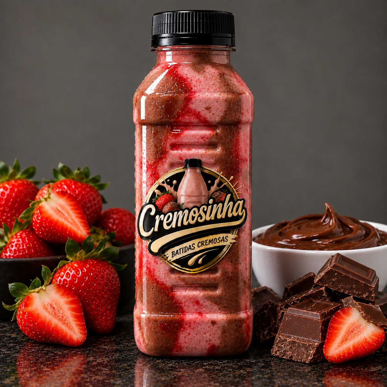 Cremosinha ChocoMorango 500ml 🍫🍓 — Bebida alcoólica super cremosa com a combinação irresistível de chocolate e morango. Docinha, gelada e com sabor de sobremesa. 500ml de pura cremosidade!