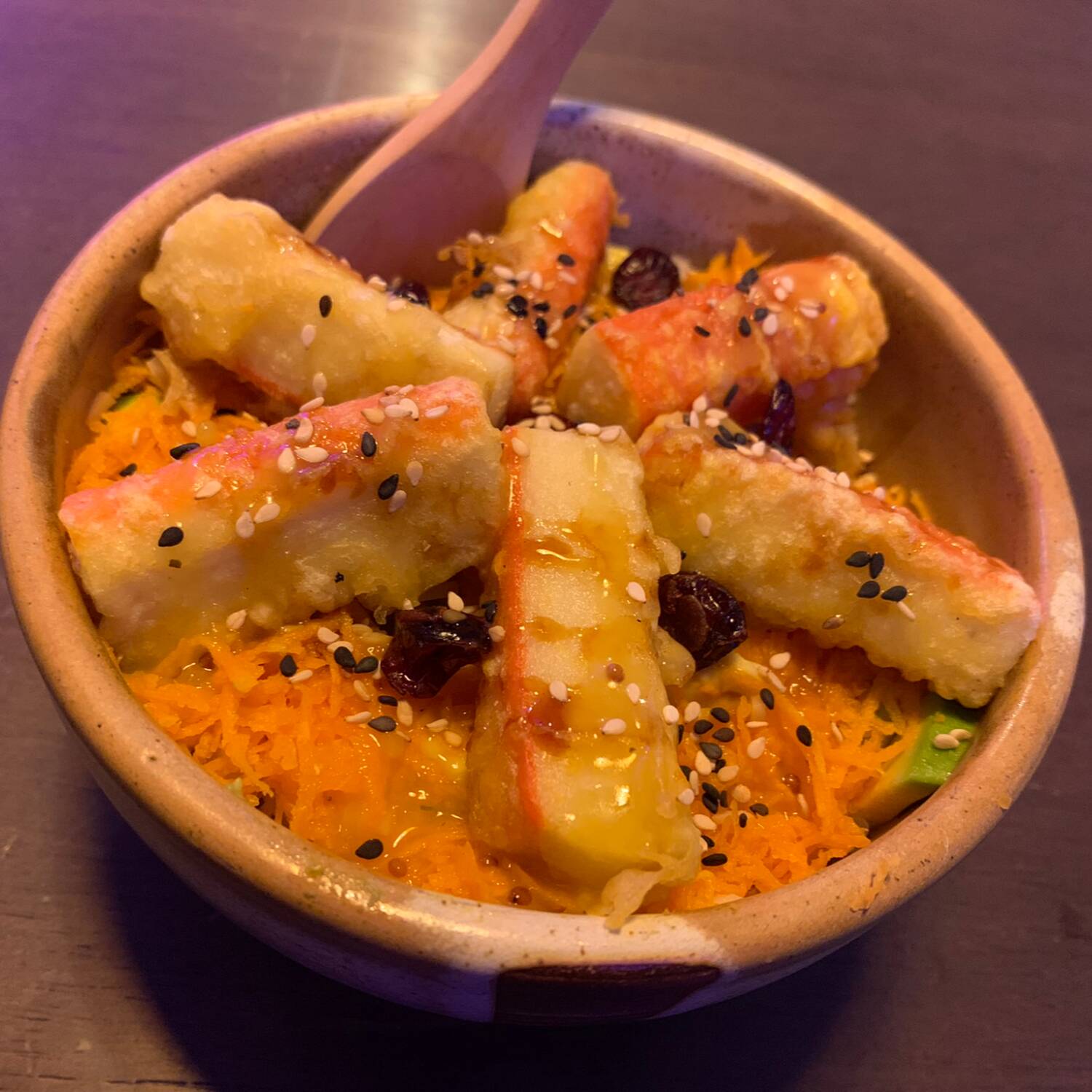 Poke de Surimi Tempura