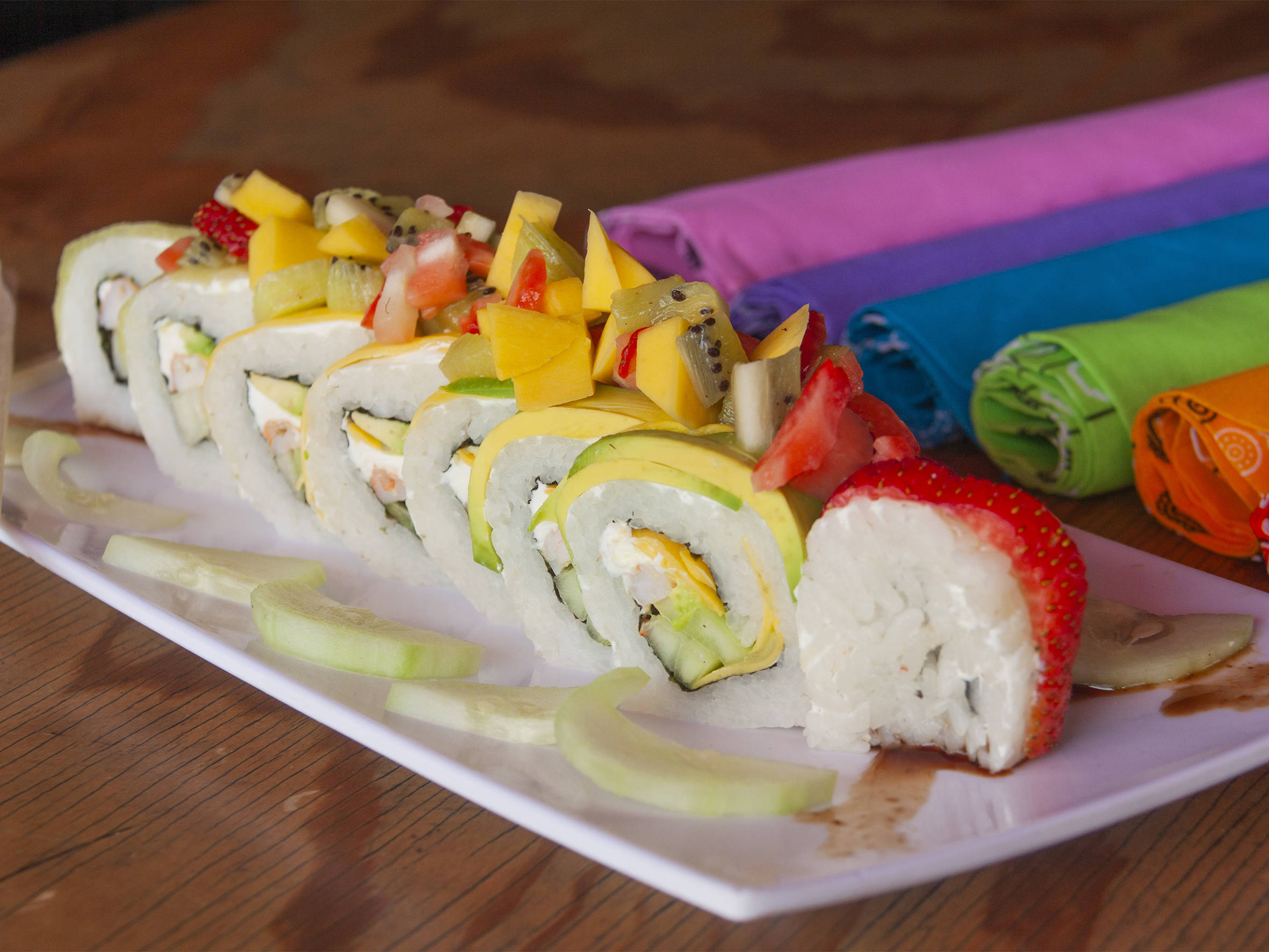 Sushi Arcoiris Fruta