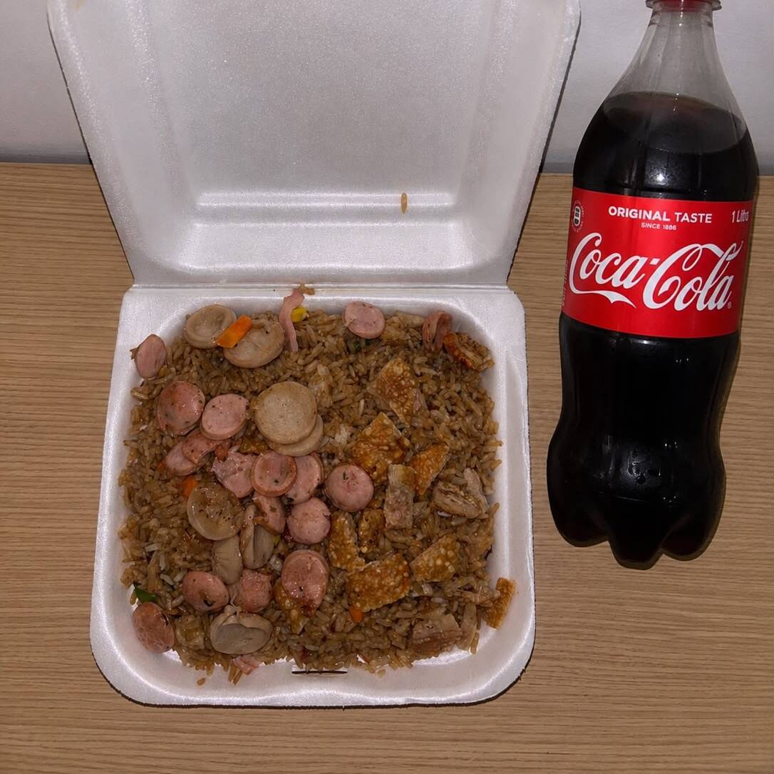 Chicharron X3 + Gaseosa