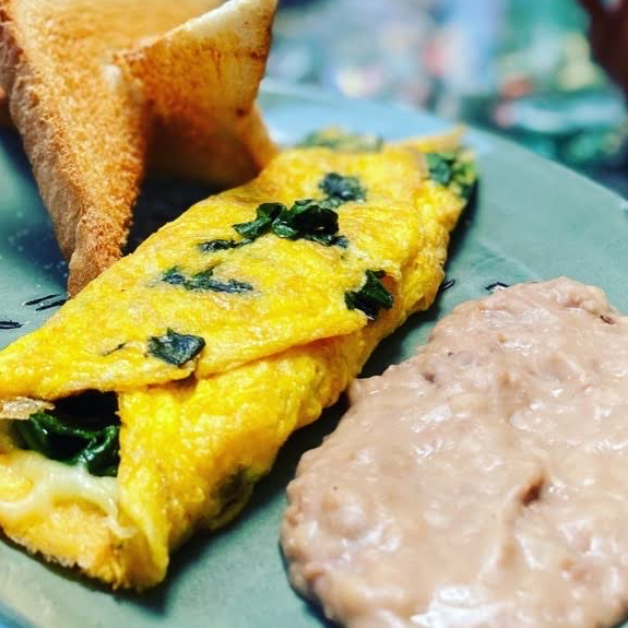 Omelette de Espinaca