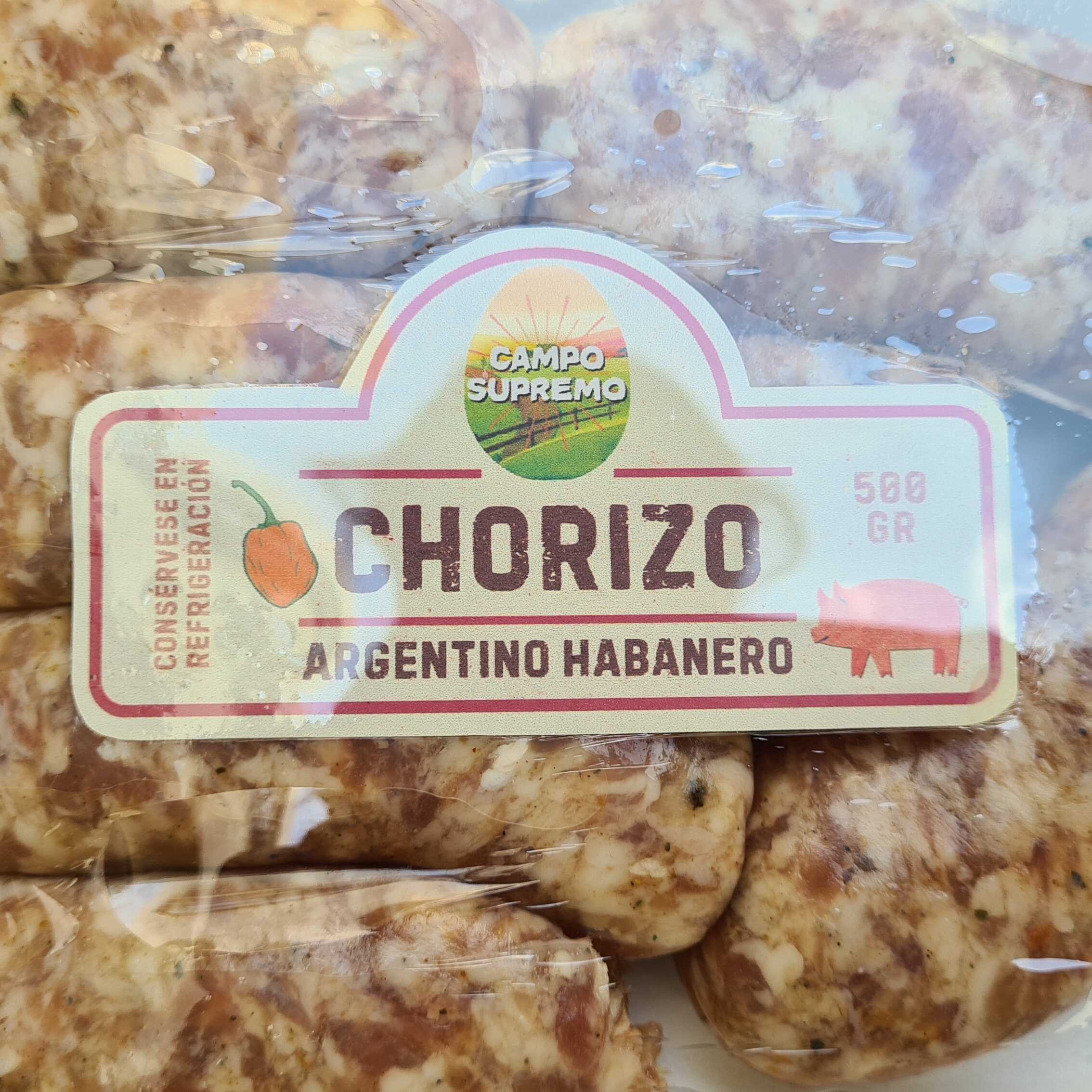 Chorizo Argentino Habanero
