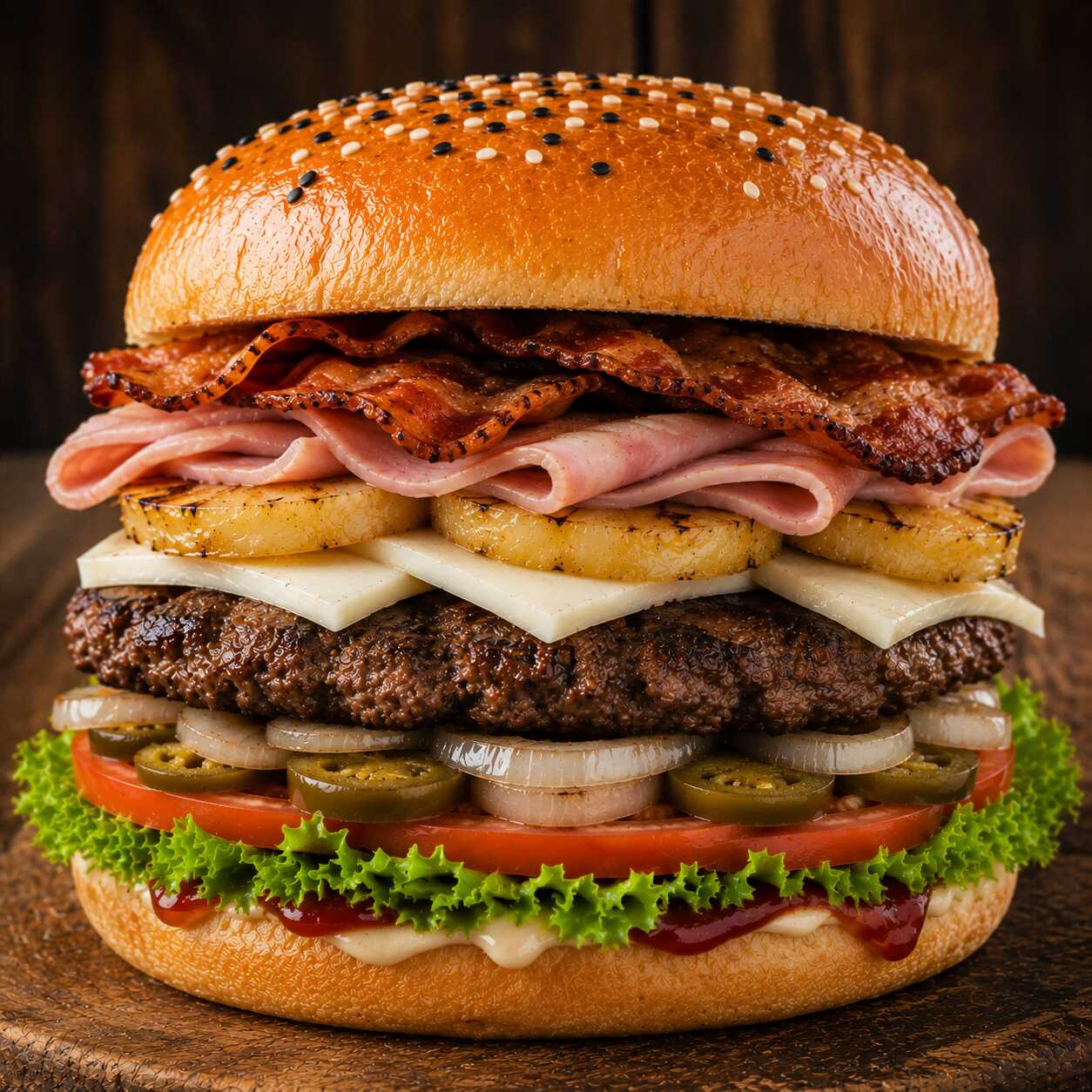 Hamburguesa Arrachera buffalo