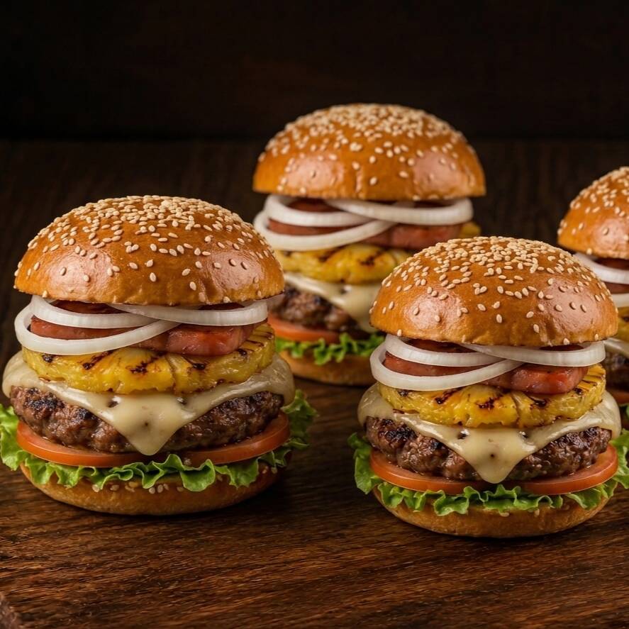TRIO BURGERS HAWAIANO