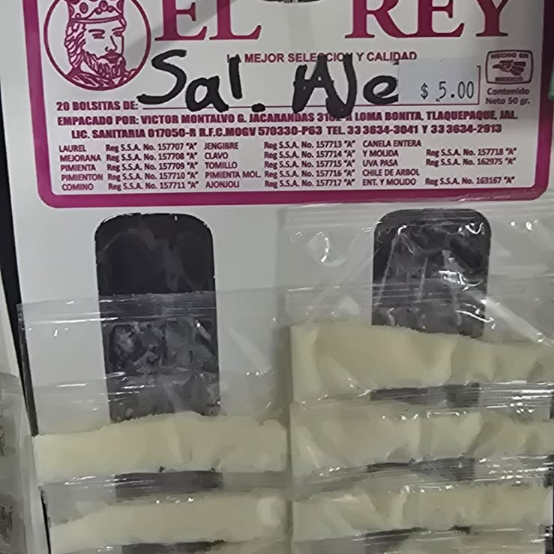 Bolsita de Sal Aje El Rey