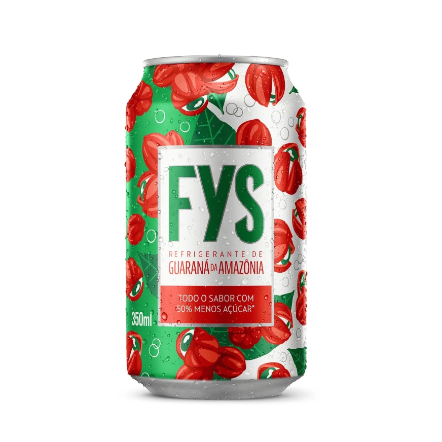 FYS TEM 50% MENOS AÇUCAR QUE OS REFRIGERANTES CONVENCIONAIS