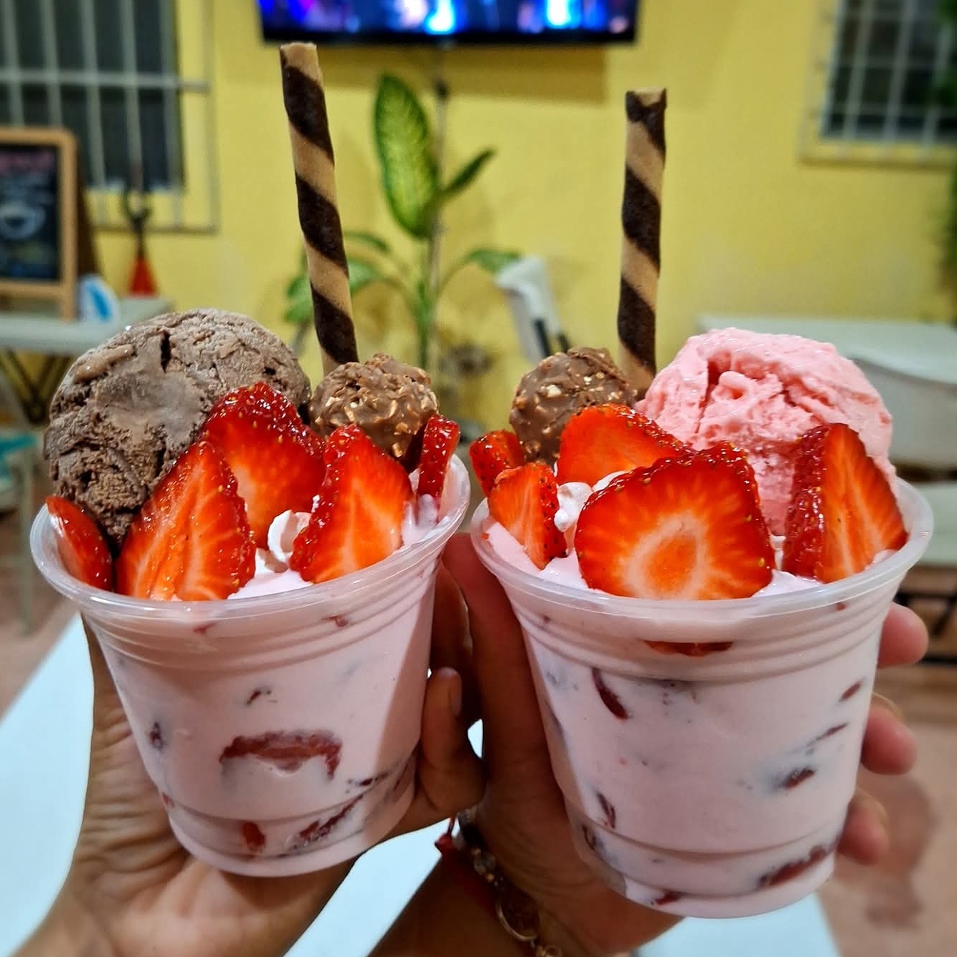 Fresas con crema Mix