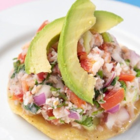 Tostada de Ceviche Trozo