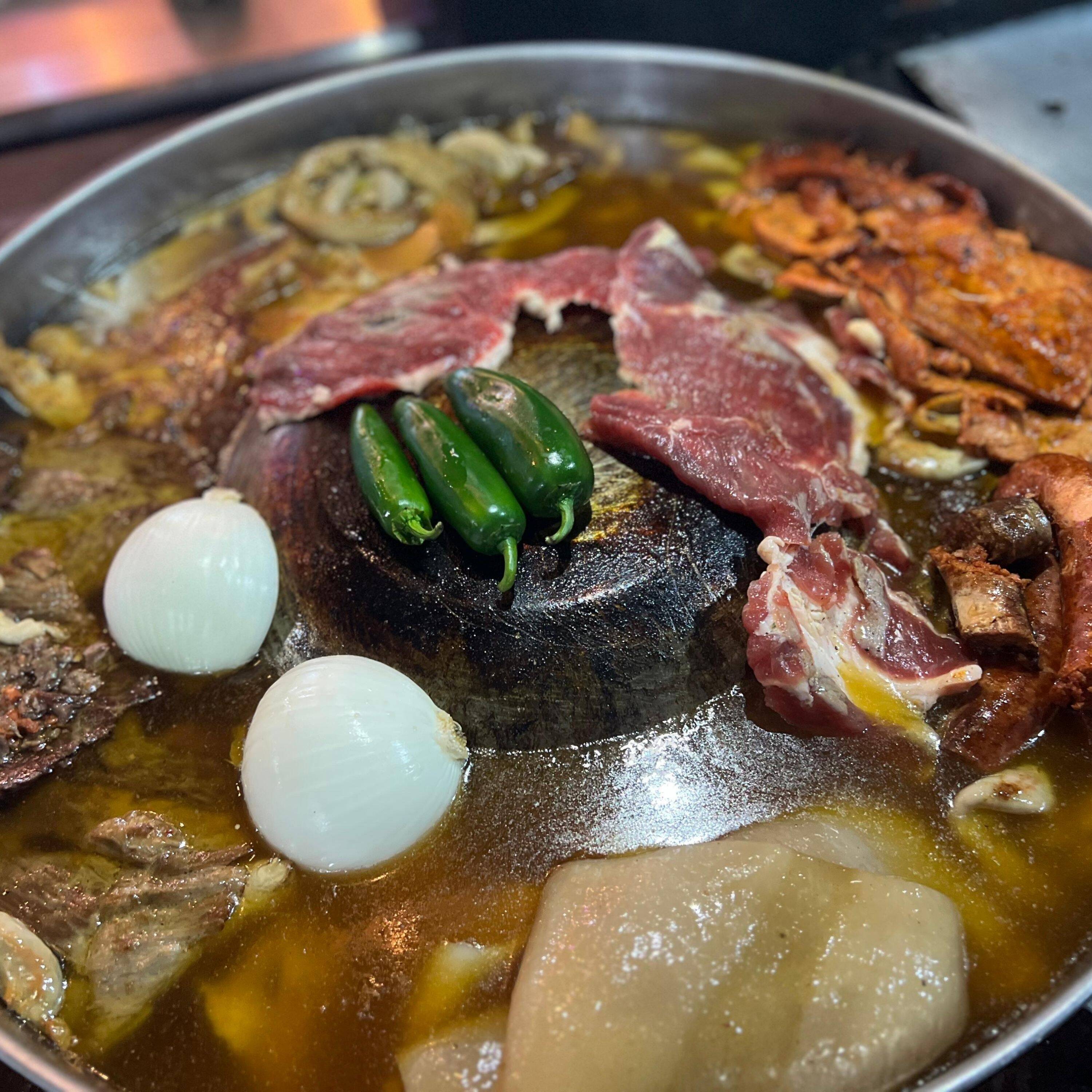 Tacos de Asada comal