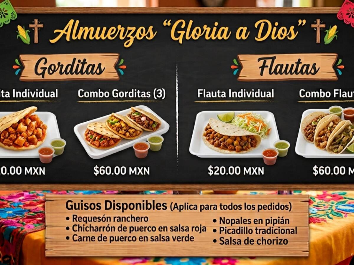 Almuerzos "Gloria a Diós"