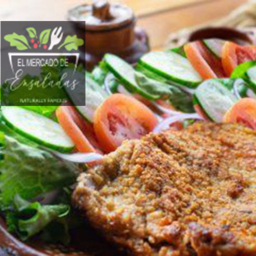 Milanesa de Res con Ensalada Mixta