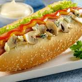 Hot dogs con champiñones