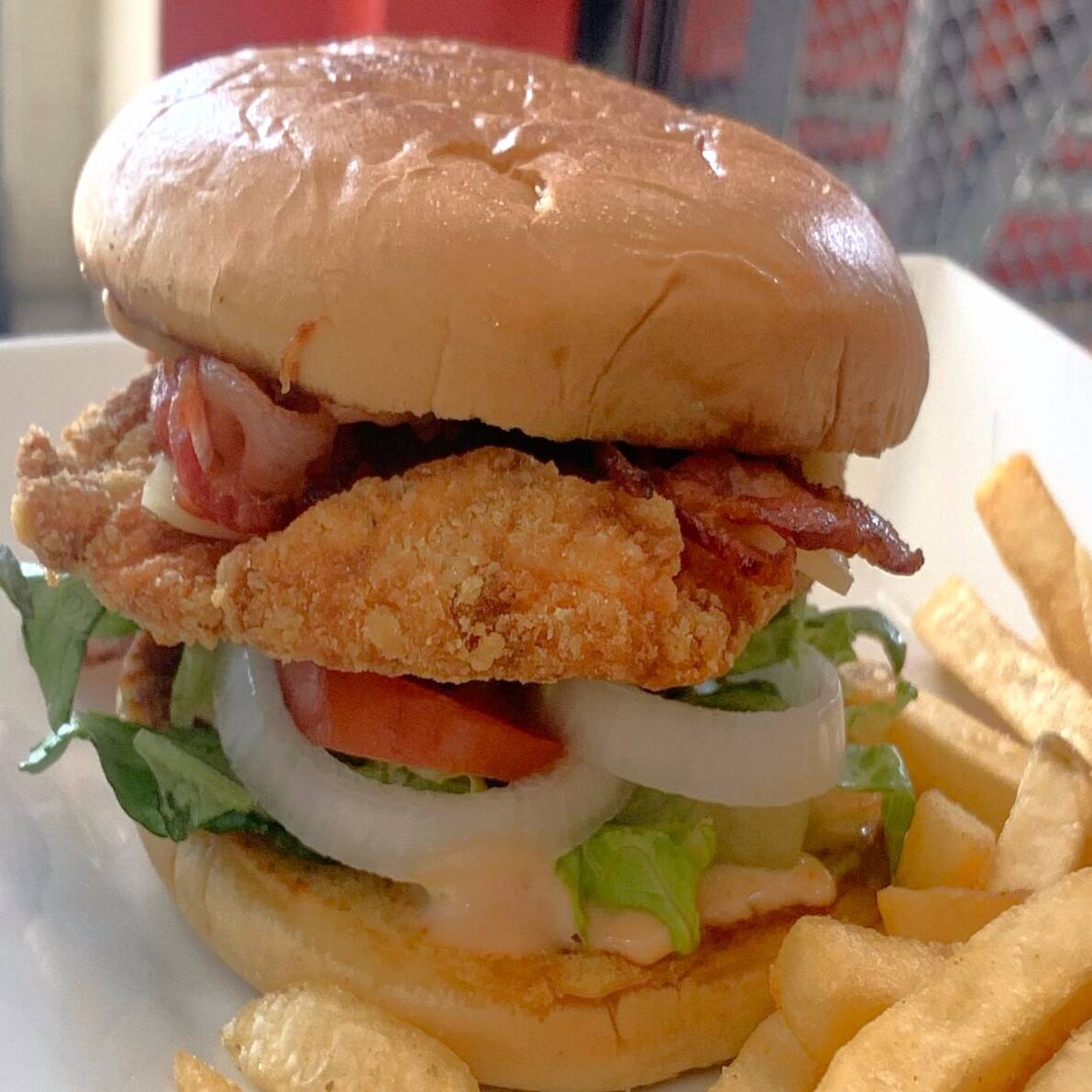 Hamburguesa Pechuga Empanizada