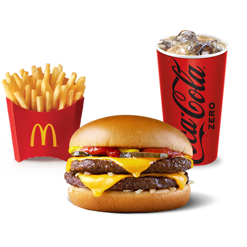 McTrío Hamburguesa Doble con Queso