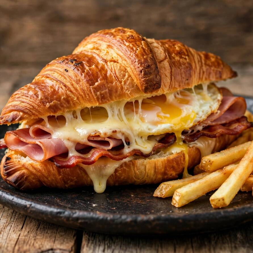 Croissanndwich