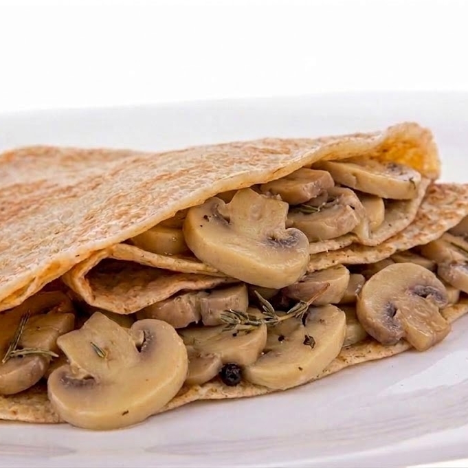 Crepa Salada Sencilla de Champiñón