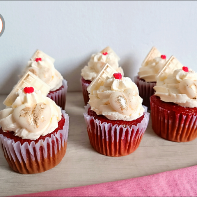 Cupcakes Red Velvet X6
