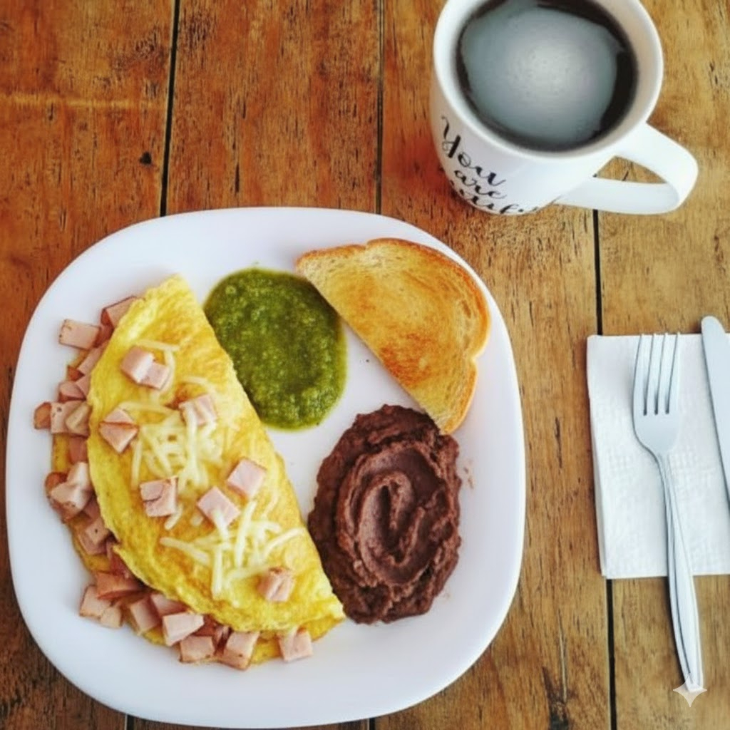 Omelette de Pechuga de Pavo y Queso