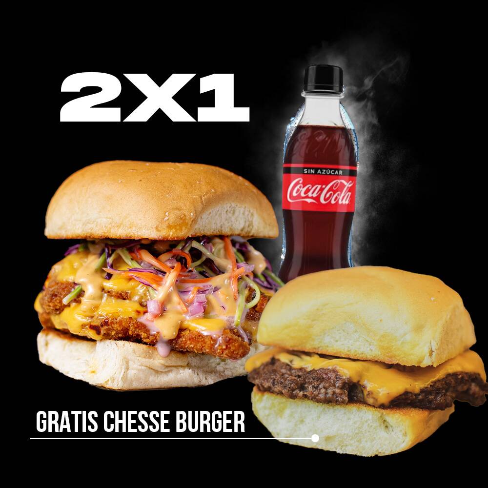 CHICKEN SANDWICH BUN + CHEESE BUN Y BEBIDA GRATIS