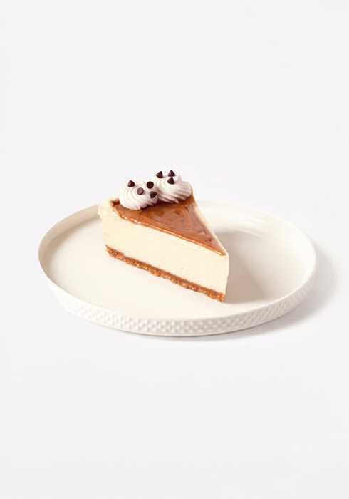 Rebanada cheesecake conejito