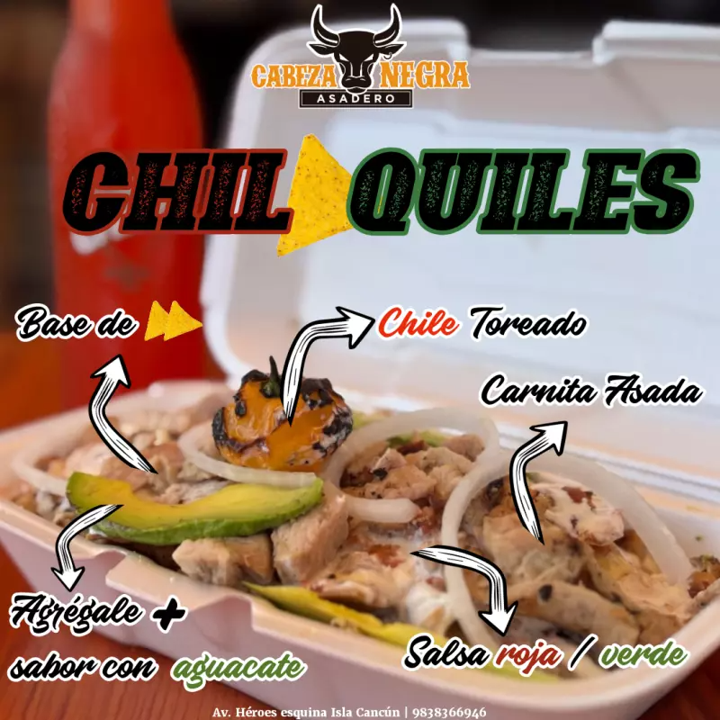 1/2 Ord. Chilaquiles Chuleta
