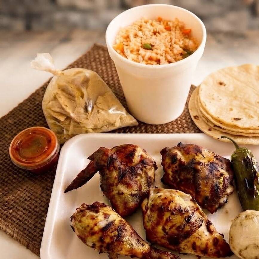 Medio Pollo Con Complementos