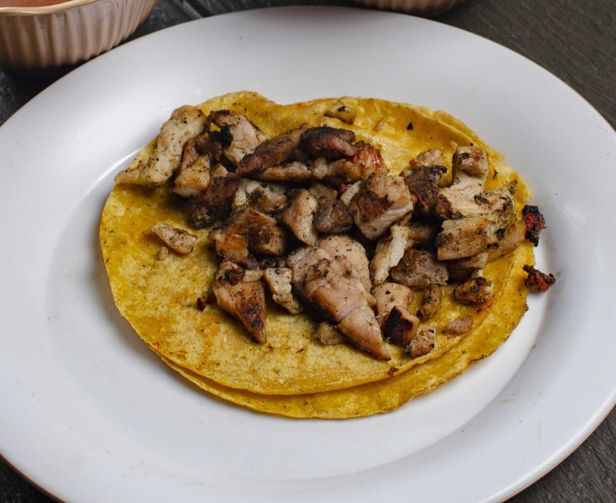 Taco de Maiz de Chuleta