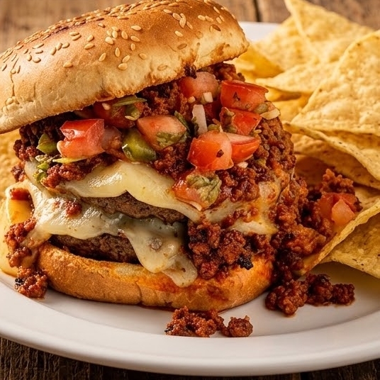 Hamburguesa con Chorizo