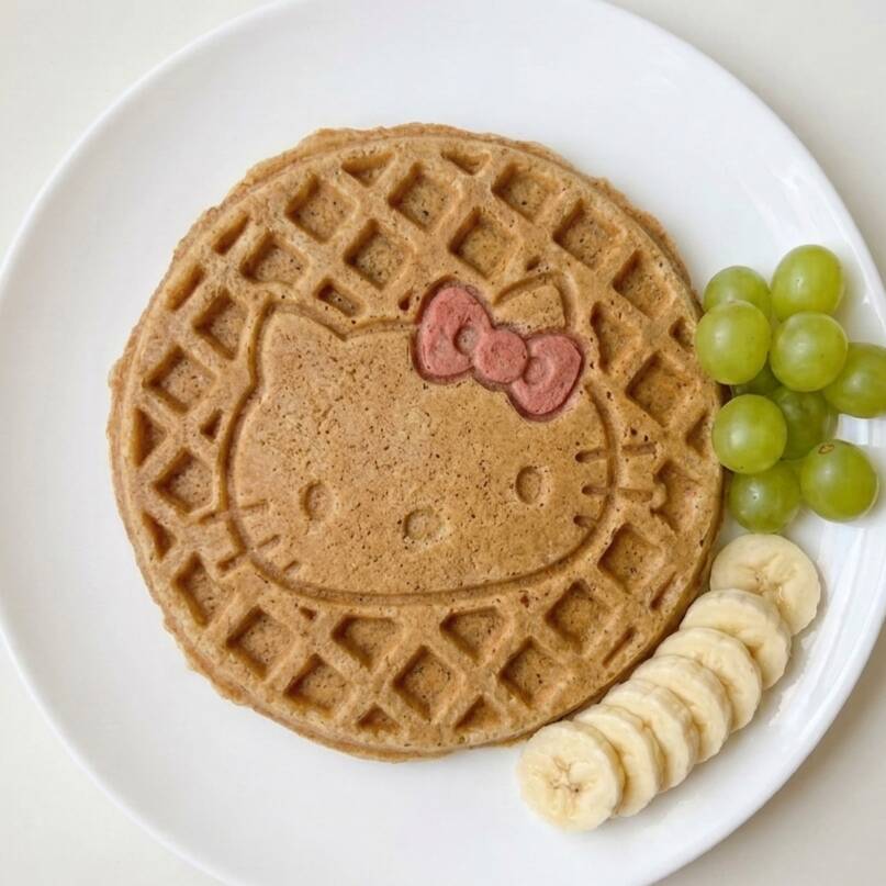 Kitty Waffle de Avena