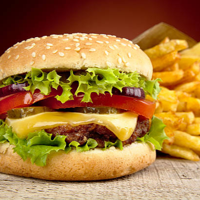 Hamburguesa Clásica 100% Res con Papas