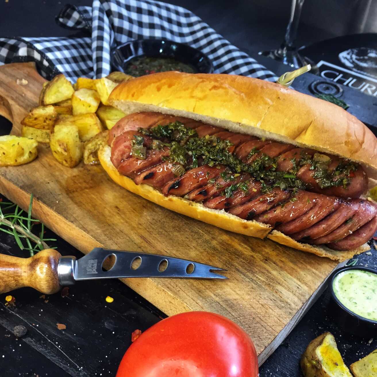 Pancho en Combo con Papas y Bebida