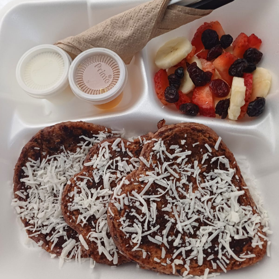 Hotcakes de Avena y Futos Rojos