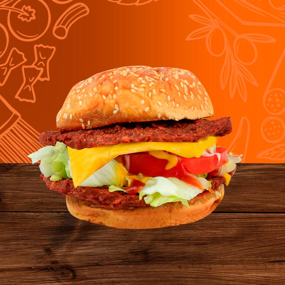 Hamburguesa Doble Carne Con Queso