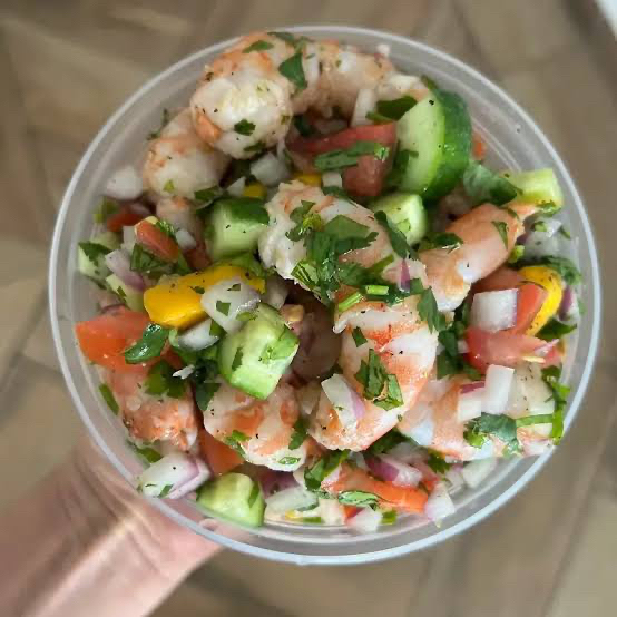 1/2 Litro de Ceviche de Camaron Mixto