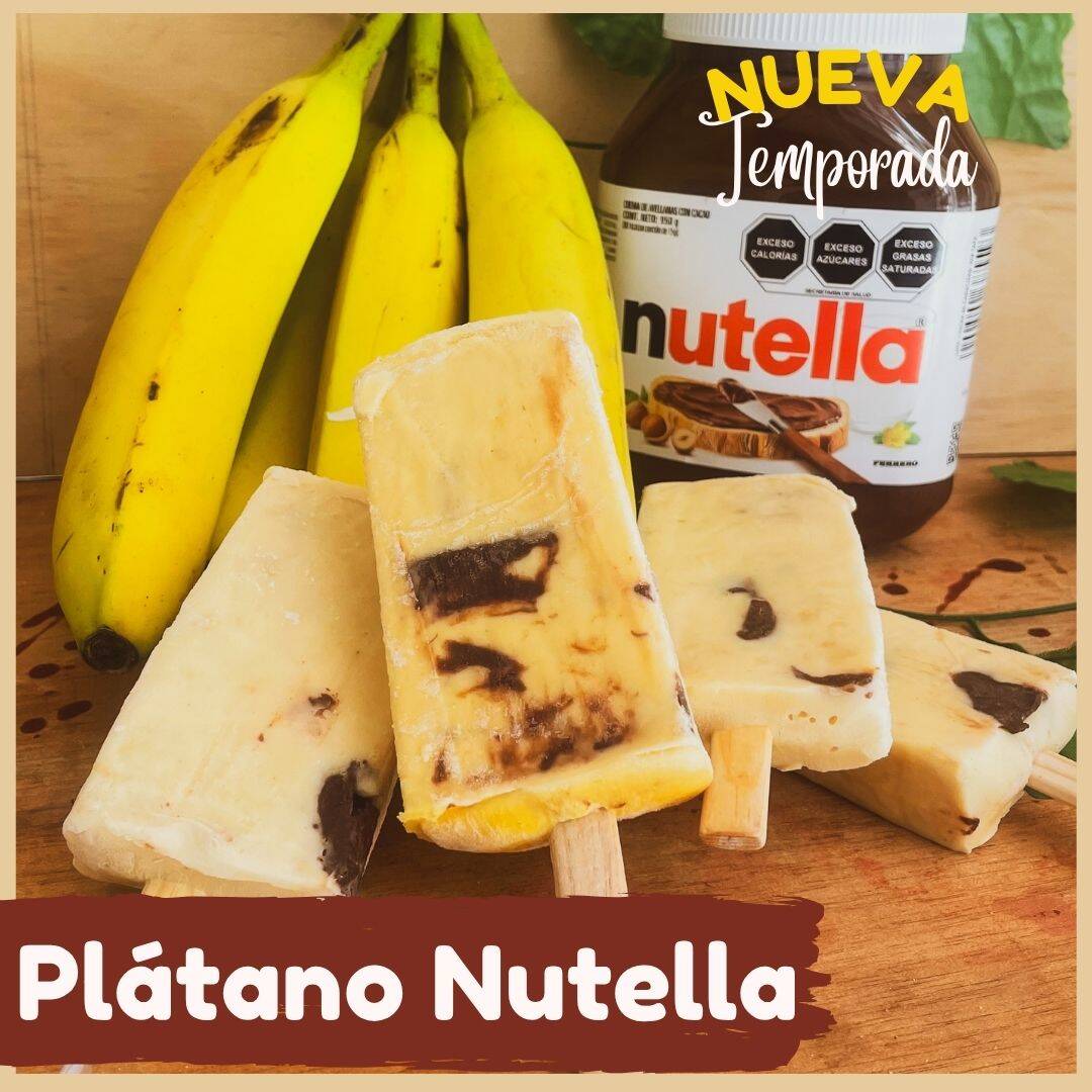Paleta de Gourmet Plátano con NUTELLA