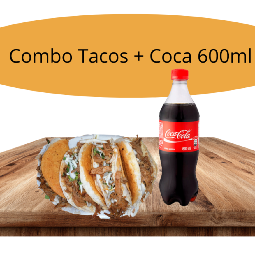 Combo-Tacos de Birria + Coca 600