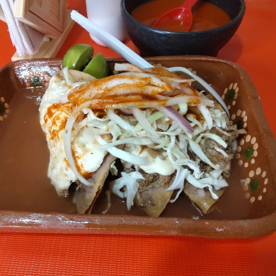 4 Tacos Ahogados Con Queso