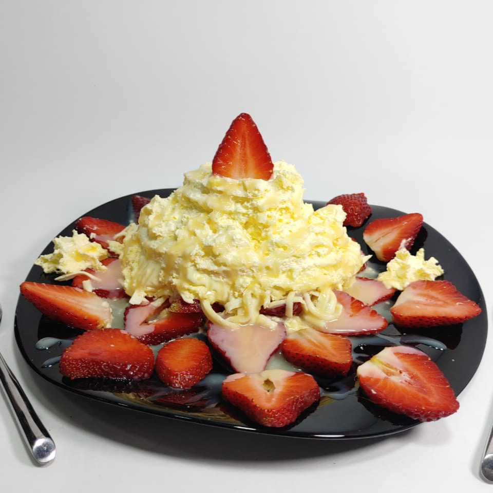 Fresas Crema con Queso