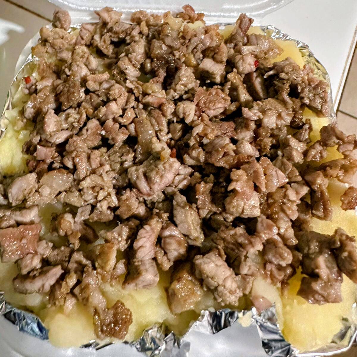 papa carne asada individual