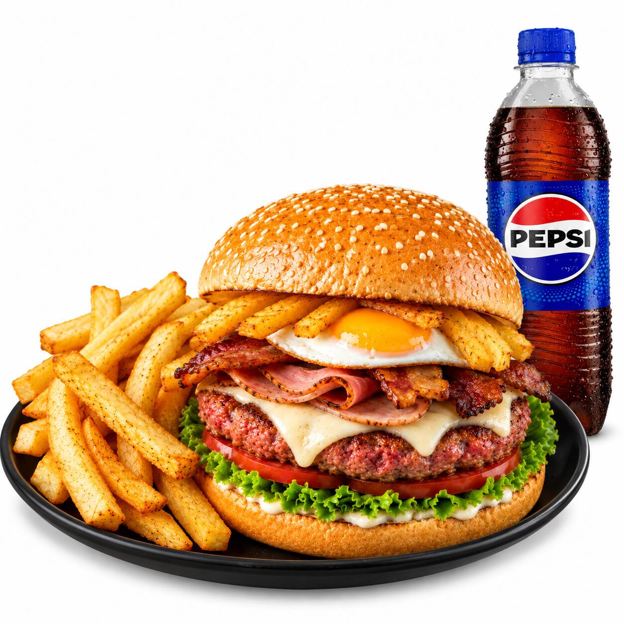 Hamburguesa Royal + Bebida