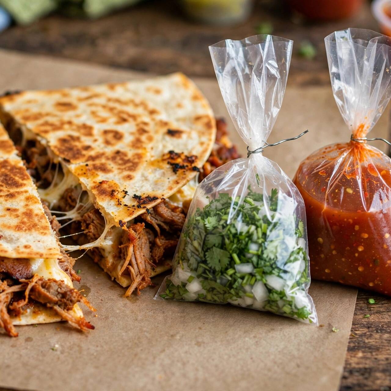 Quesadilla con Pastor