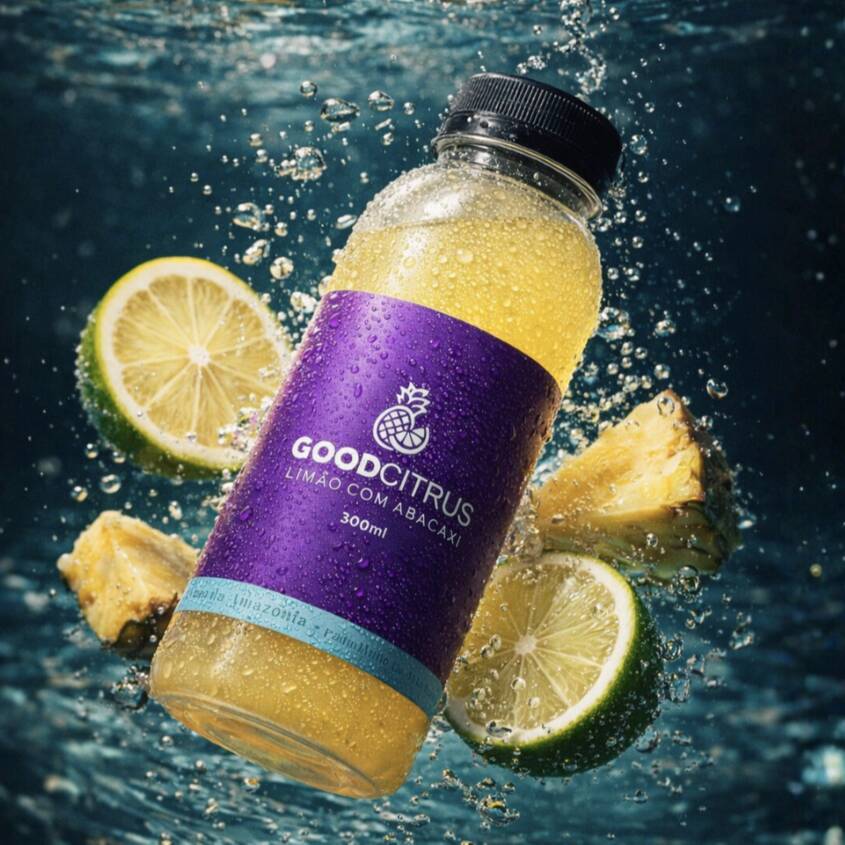 Suco de limão com abacaxi: combinação tropical, refrescante e naturalmente saborosa ? sem conservantes, sem aromatizantes, sem corantes, 100% natural, como tem que ser.