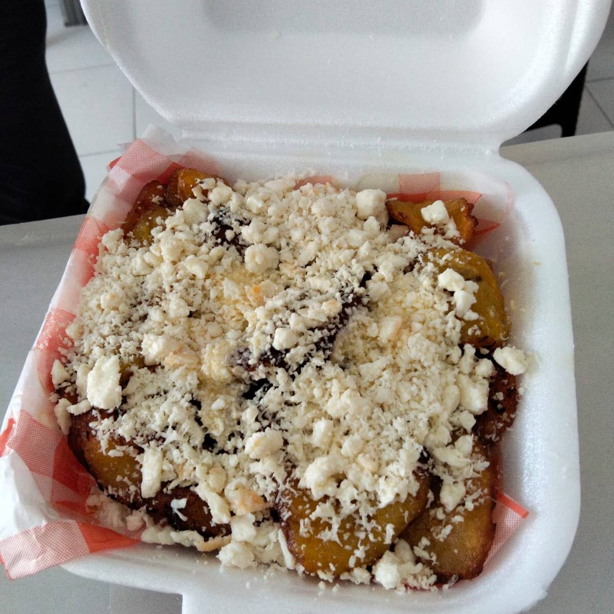 Plátano Frito de Mantequilla y Queso